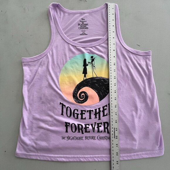 Disney Nightmare Before Christmas Tank Top Shirt L 12 14 Jack Skellington Sally - Picture 7 of 7